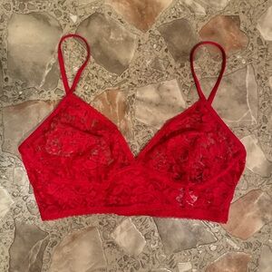 Red Lace Bralette
